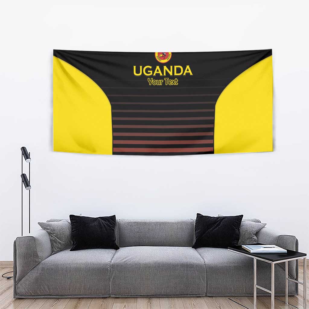 Uganda Rugby Custom Tapestry Go Cranes
