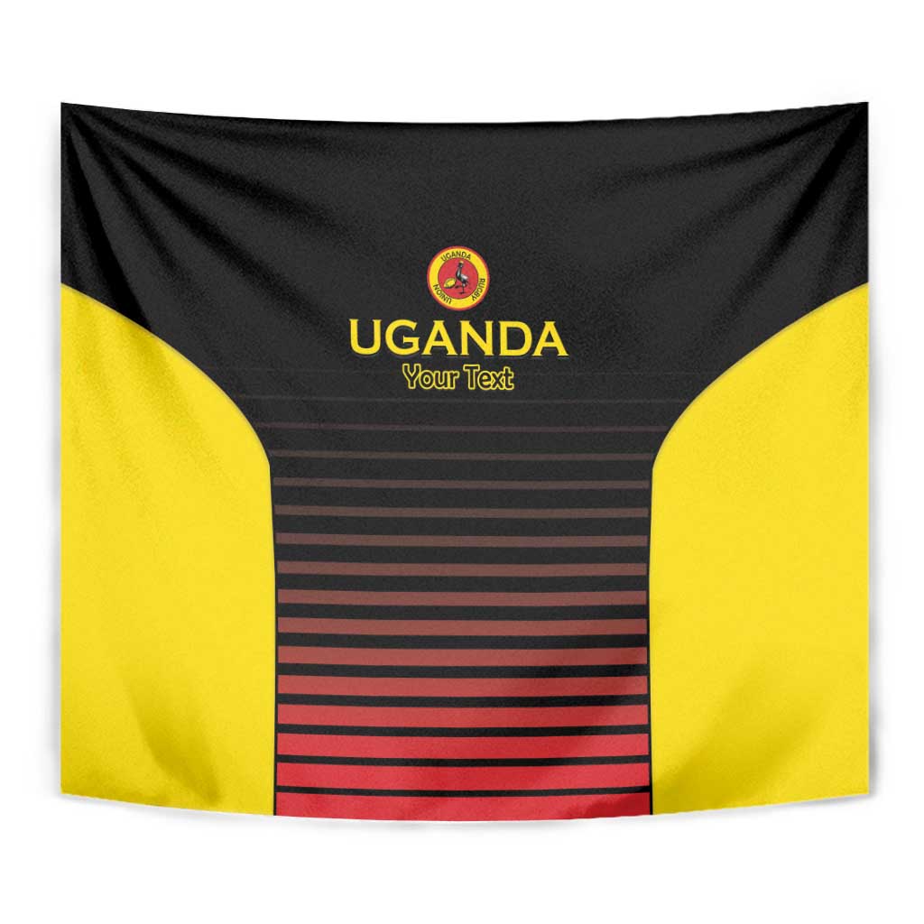 Uganda Rugby Custom Tapestry Go Cranes