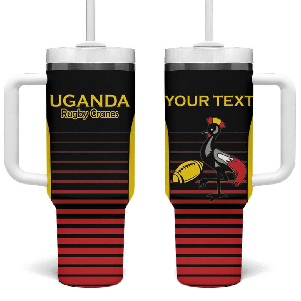 Uganda Rugby Custom Tumbler With Handle Go Cranes
