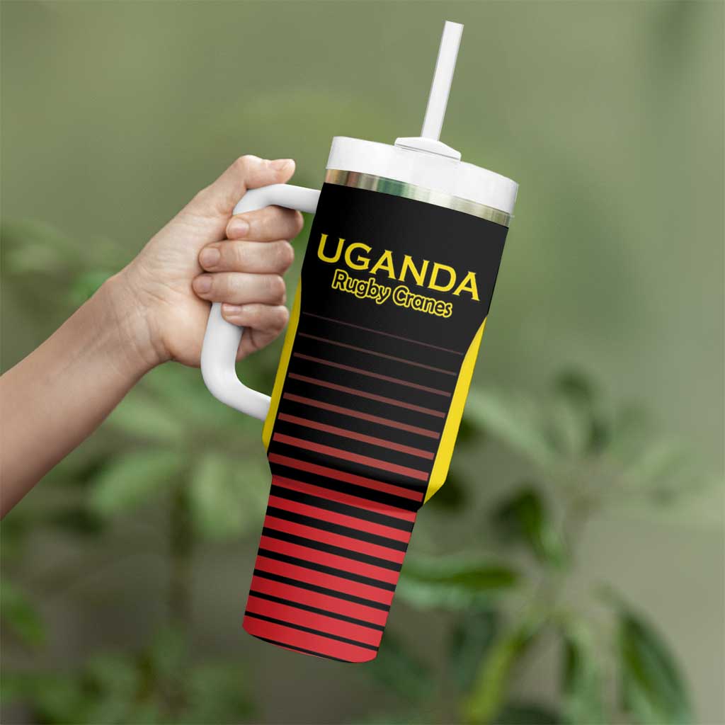 Uganda Rugby Custom Tumbler With Handle Go Cranes