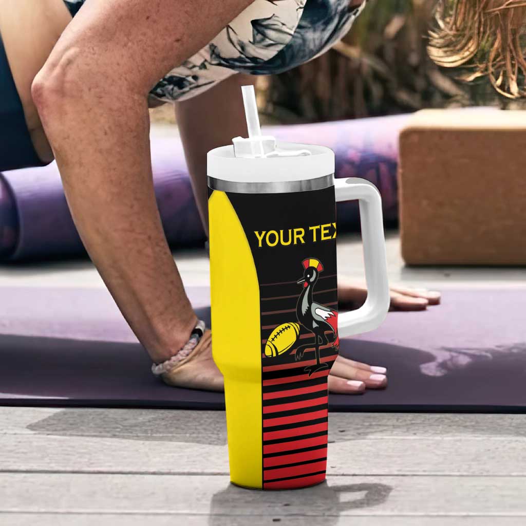 Uganda Rugby Custom Tumbler With Handle Go Cranes
