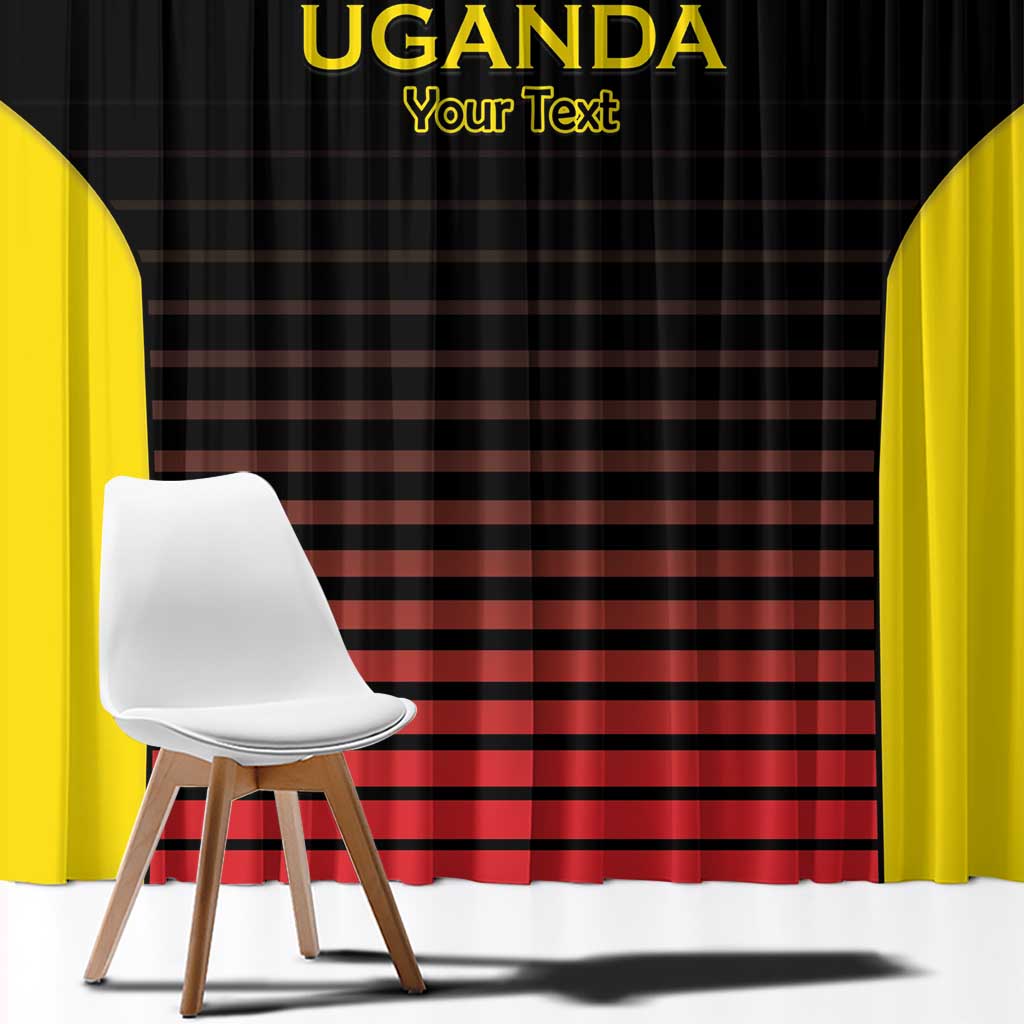 Uganda Rugby Custom Window Curtain Go Cranes