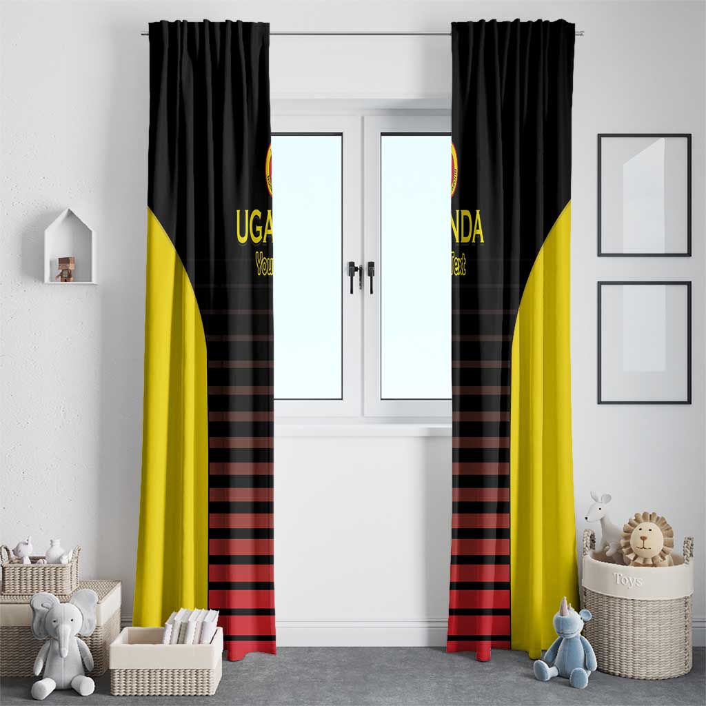 Uganda Rugby Custom Window Curtain Go Cranes