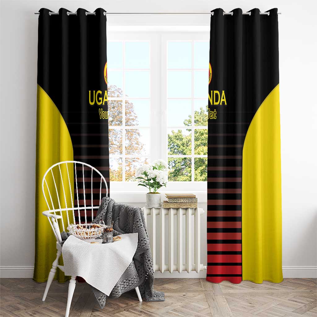 Uganda Rugby Custom Window Curtain Go Cranes