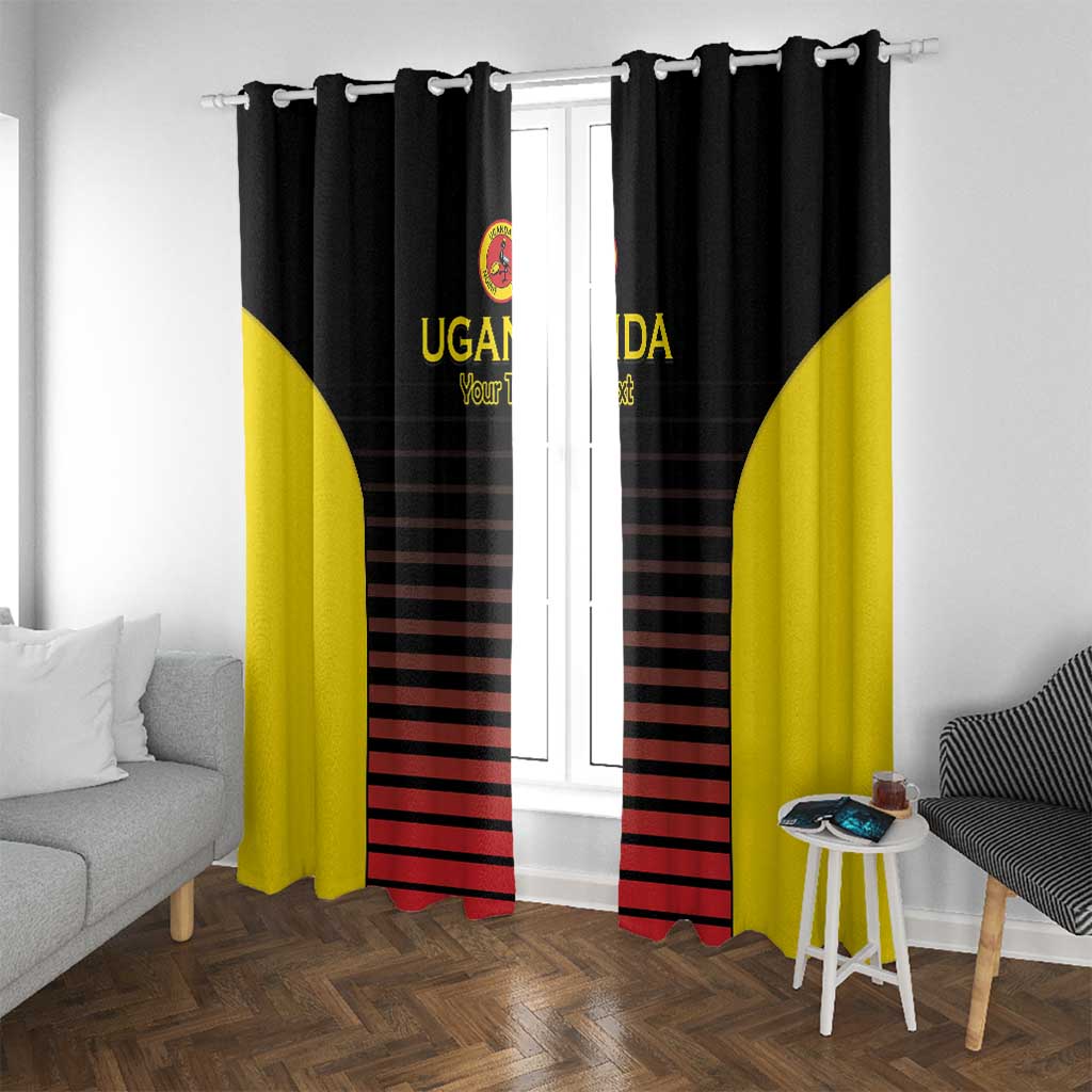 Uganda Rugby Custom Window Curtain Go Cranes