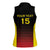 Uganda Rugby Custom Women Sleeveless Polo Shirt Go Cranes