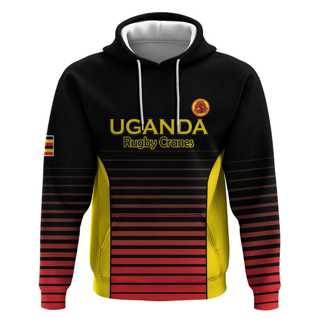 Uganda Rugby Custom Zip Hoodie Go Cranes