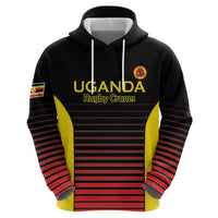 Uganda Rugby Custom Zip Hoodie Go Cranes