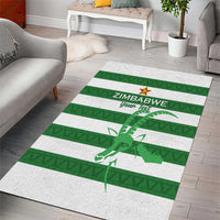 Zimbabwe Rugby Custom Area Rug Go Sables Go