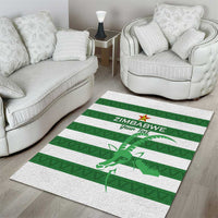Zimbabwe Rugby Custom Area Rug Go Sables Go