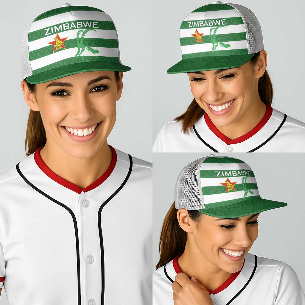 Zimbabwe Rugby Baseball Net Cap Go Sables Go - Wonder Print Shop