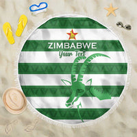 Zimbabwe Rugby Custom Beach Blanket Go Sables Go