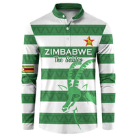 Zimbabwe Rugby Custom Button Sweatshirt Go Sables Go