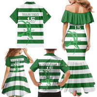 Zimbabwe Rugby Custom Family Matching Mermaid Dress and Hawaiian Shirt Go Sables Go