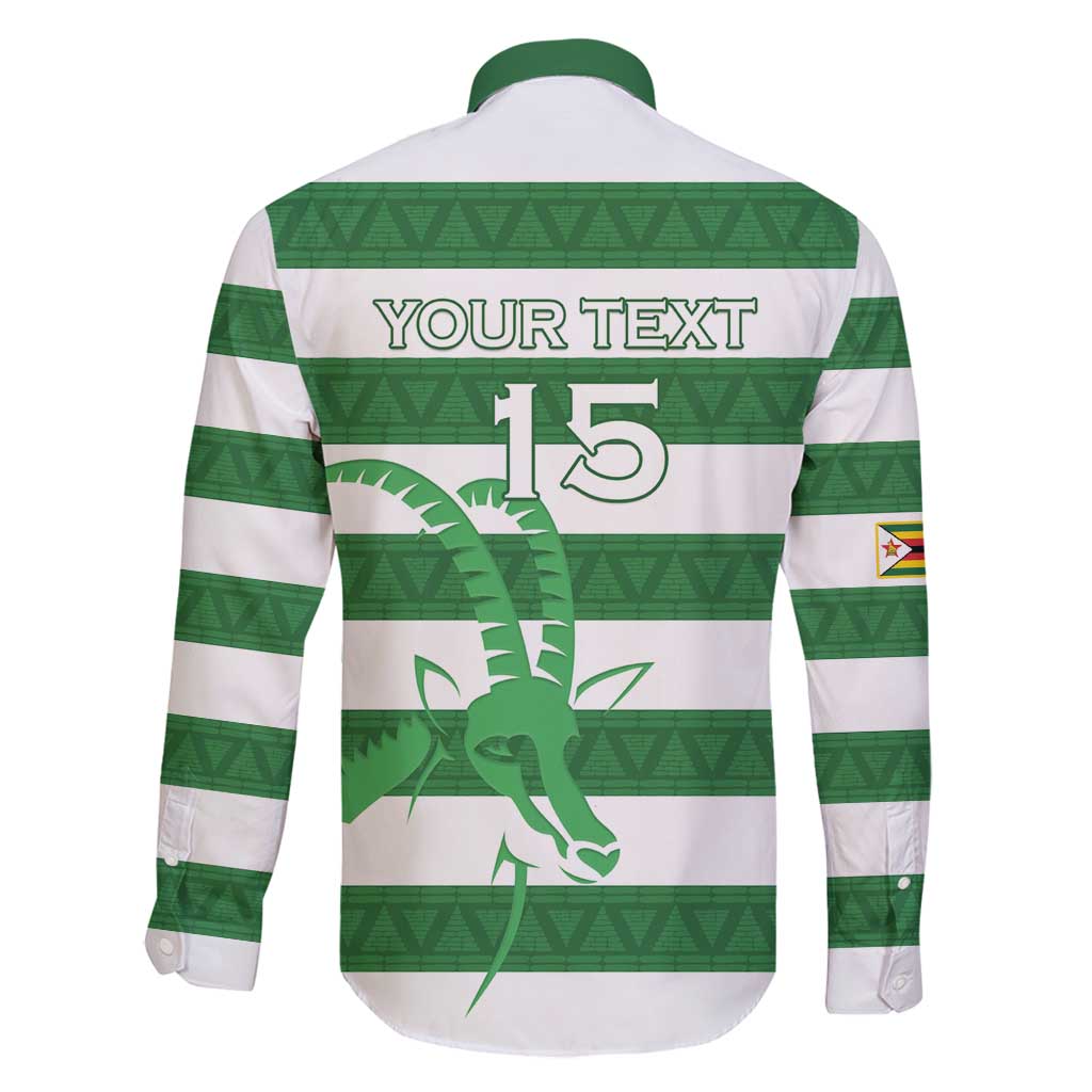 Zimbabwe Rugby Custom Family Matching Off Shoulder Short Dress and Hawaiian Shirt Go Sables Go