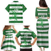 Zimbabwe Rugby Custom Family Matching Puletasi and Hawaiian Shirt Go Sables Go