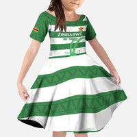 Zimbabwe Rugby Custom Family Matching Short Sleeve Bodycon Dress and Hawaiian Shirt Go Sables Go