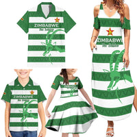 Zimbabwe Rugby Custom Family Matching Summer Maxi Dress and Hawaiian Shirt Go Sables Go