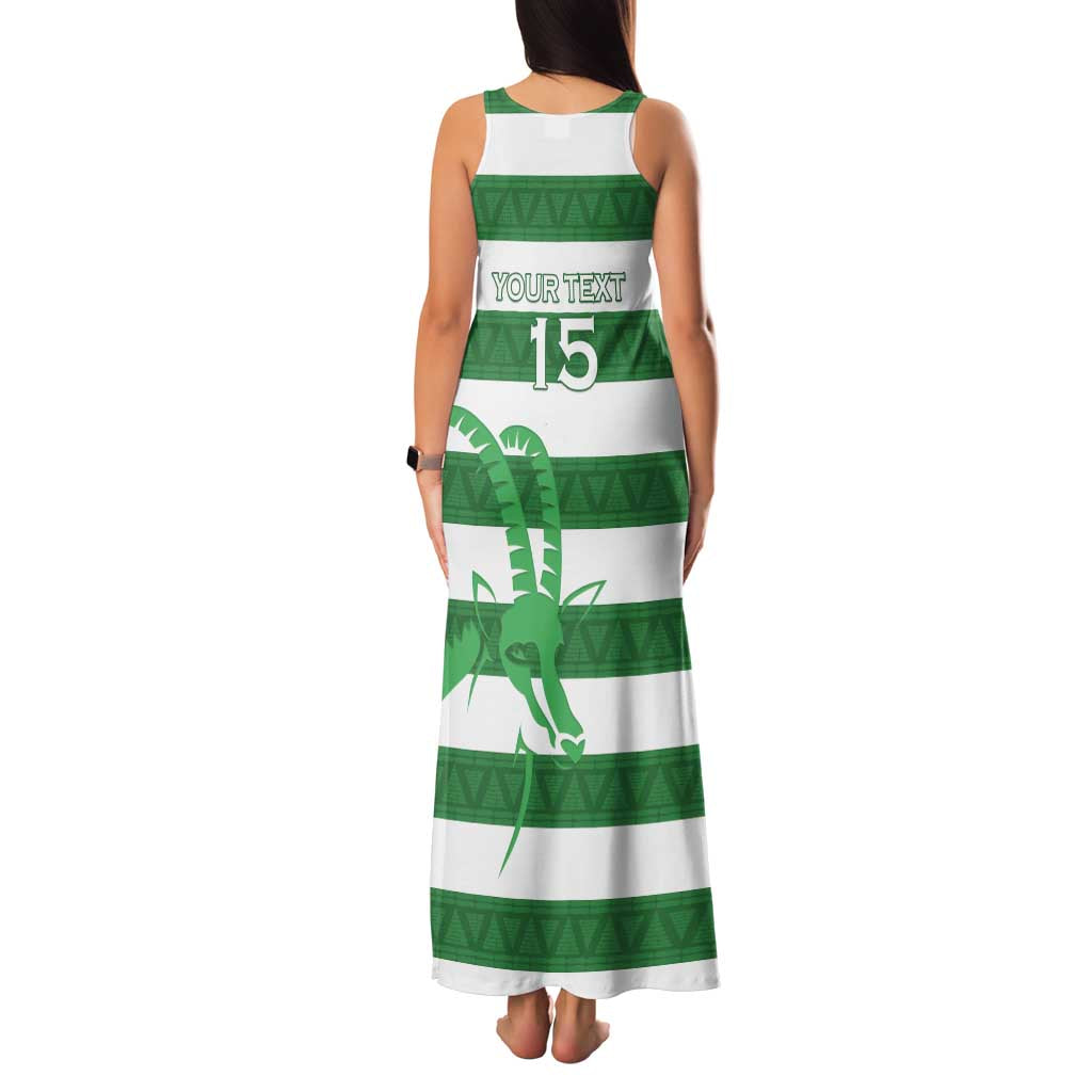 Zimbabwe Rugby Custom Family Matching Tank Maxi Dress and Hawaiian Shirt Go Sables Go