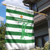 Zimbabwe Rugby Custom Garden Flag Go Sables Go