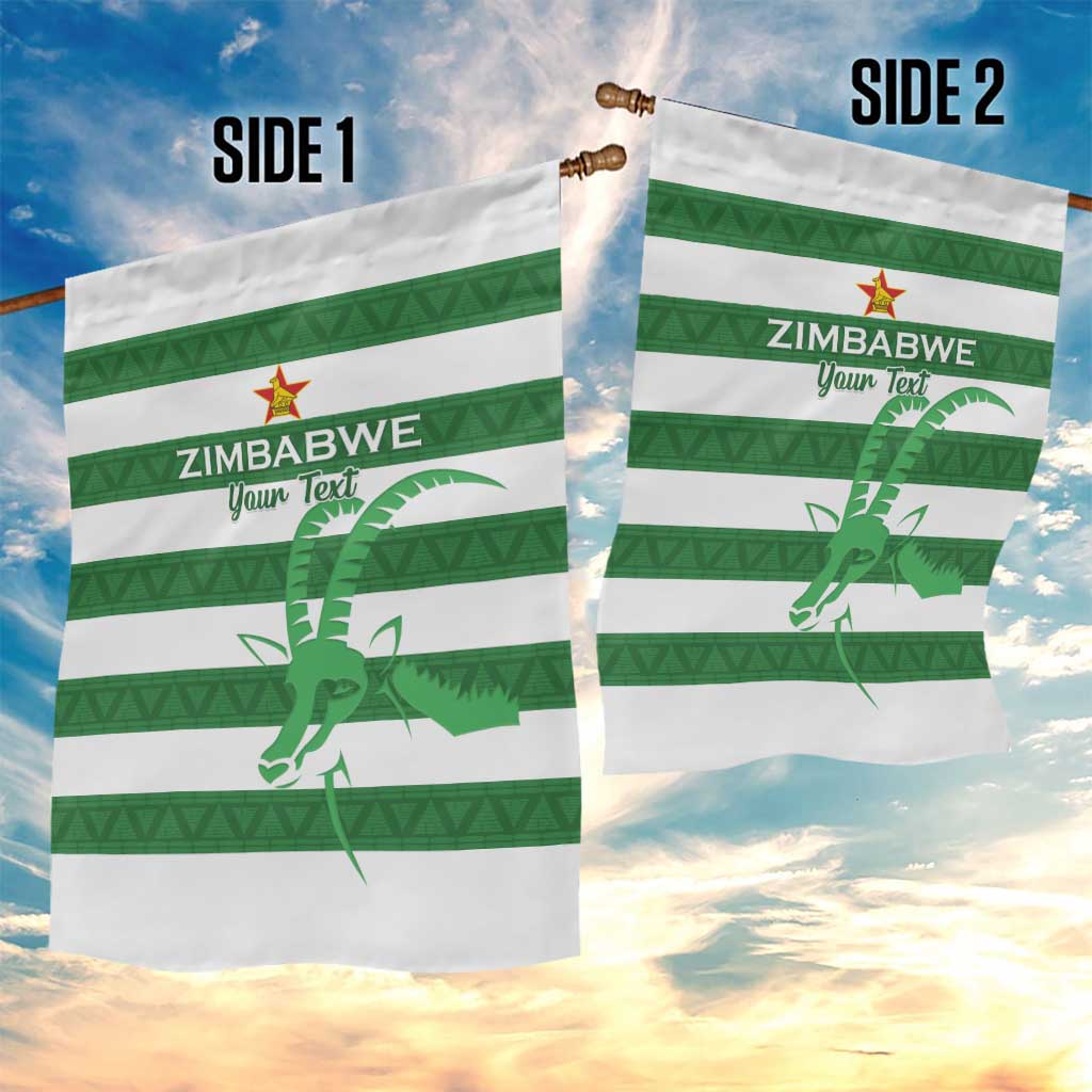 Zimbabwe Rugby Custom Garden Flag Go Sables Go