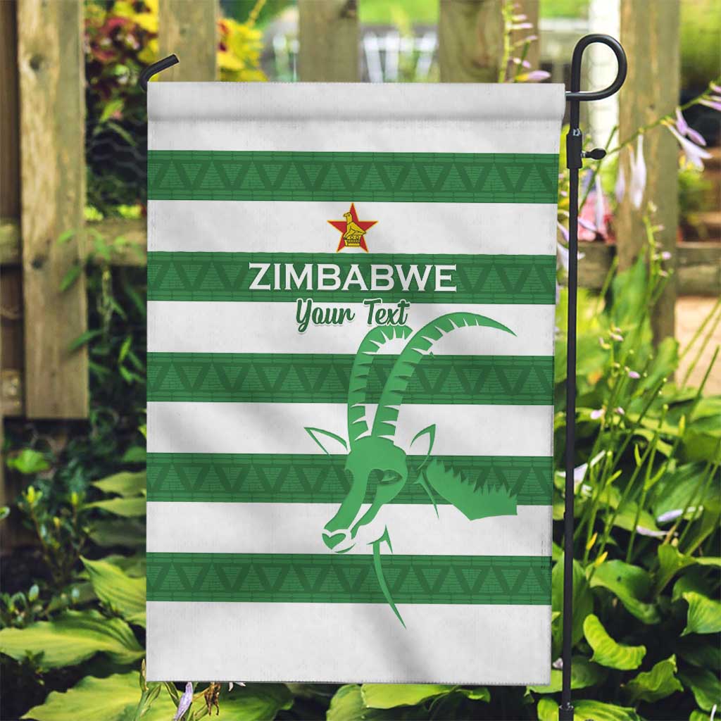 Zimbabwe Rugby Custom Garden Flag Go Sables Go
