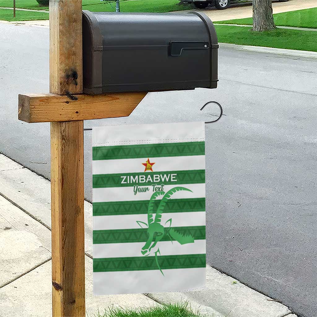 Zimbabwe Rugby Custom Garden Flag Go Sables Go