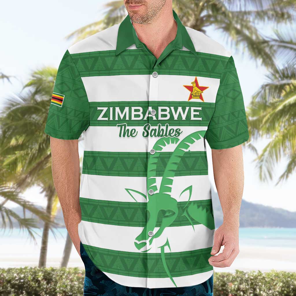 Zimbabwe Rugby Custom Hawaiian Shirt Go Sables Go