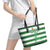 Zimbabwe Rugby Custom Leather Tote Bag Go Sables Go