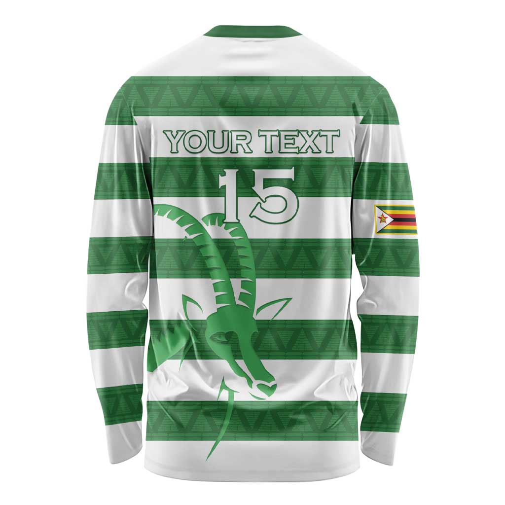 Zimbabwe Rugby Custom Long Sleeve Shirt Go Sables Go