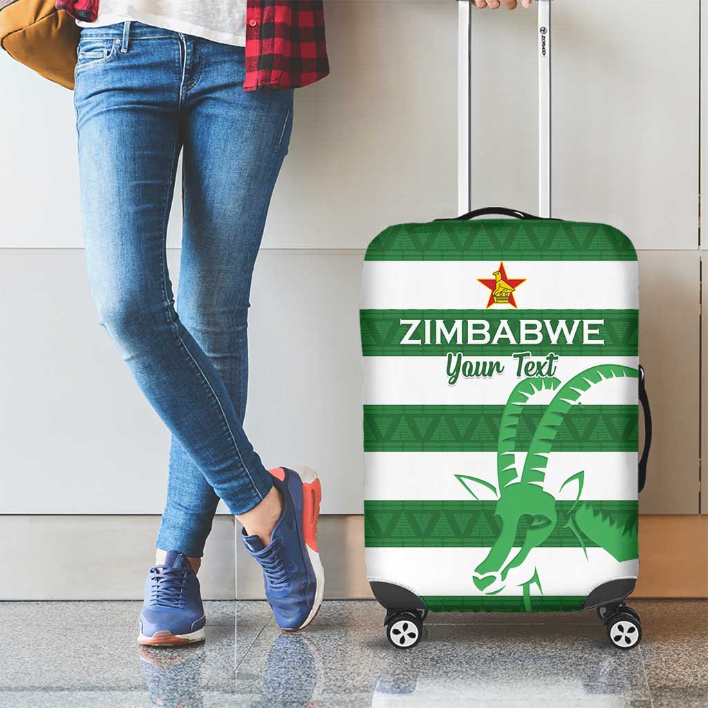 Zimbabwe Rugby Custom Luggage Cover Go Sables Go
