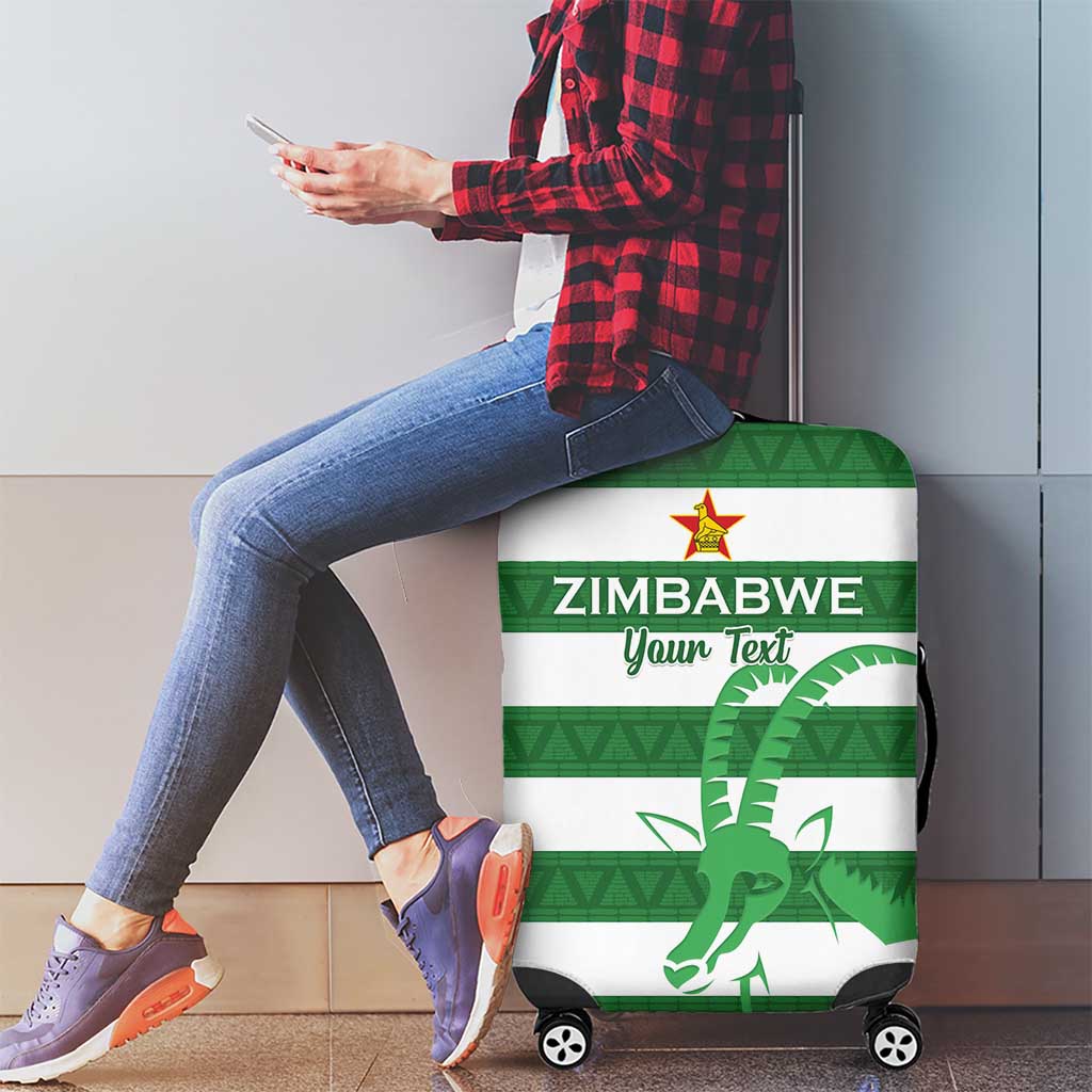 Zimbabwe Rugby Custom Luggage Cover Go Sables Go