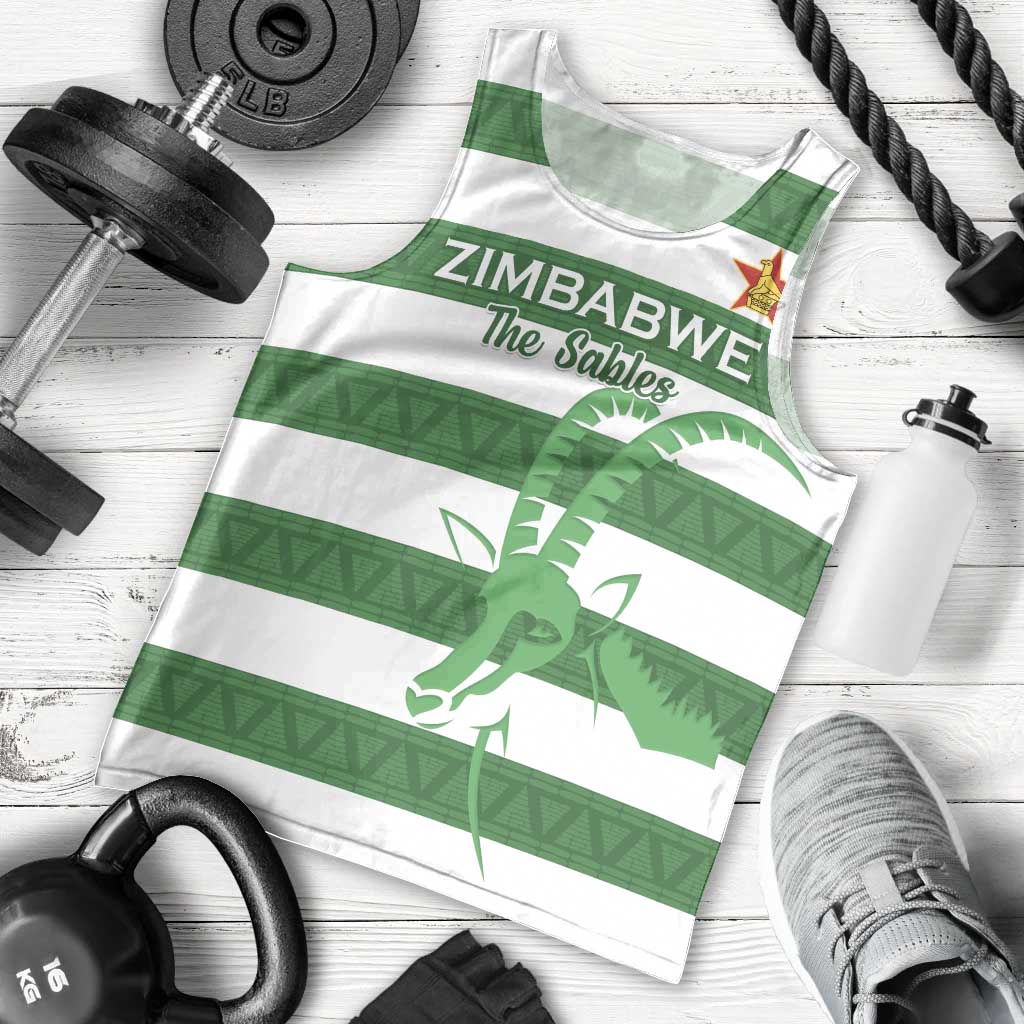 Zimbabwe Rugby Custom Men Tank Top Go Sables Go