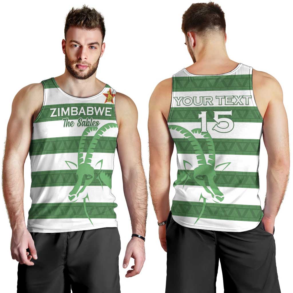 Zimbabwe Rugby Custom Men Tank Top Go Sables Go