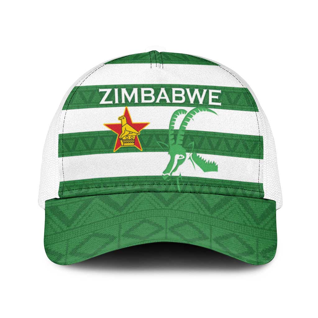 Zimbabwe Rugby Mesh Trucker Cap Go Sables Go - Wonder Print Shop