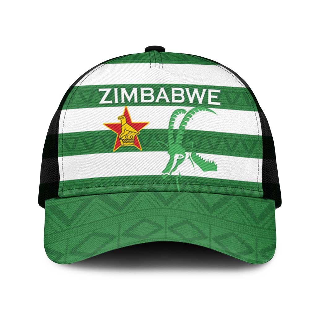 Zimbabwe Rugby Mesh Trucker Cap Go Sables Go - Wonder Print Shop
