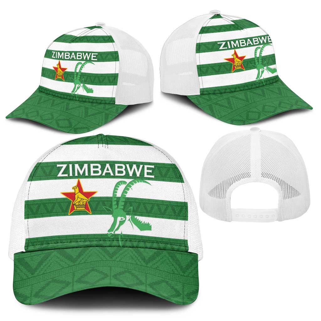Zimbabwe Rugby Mesh Trucker Cap Go Sables Go - Wonder Print Shop
