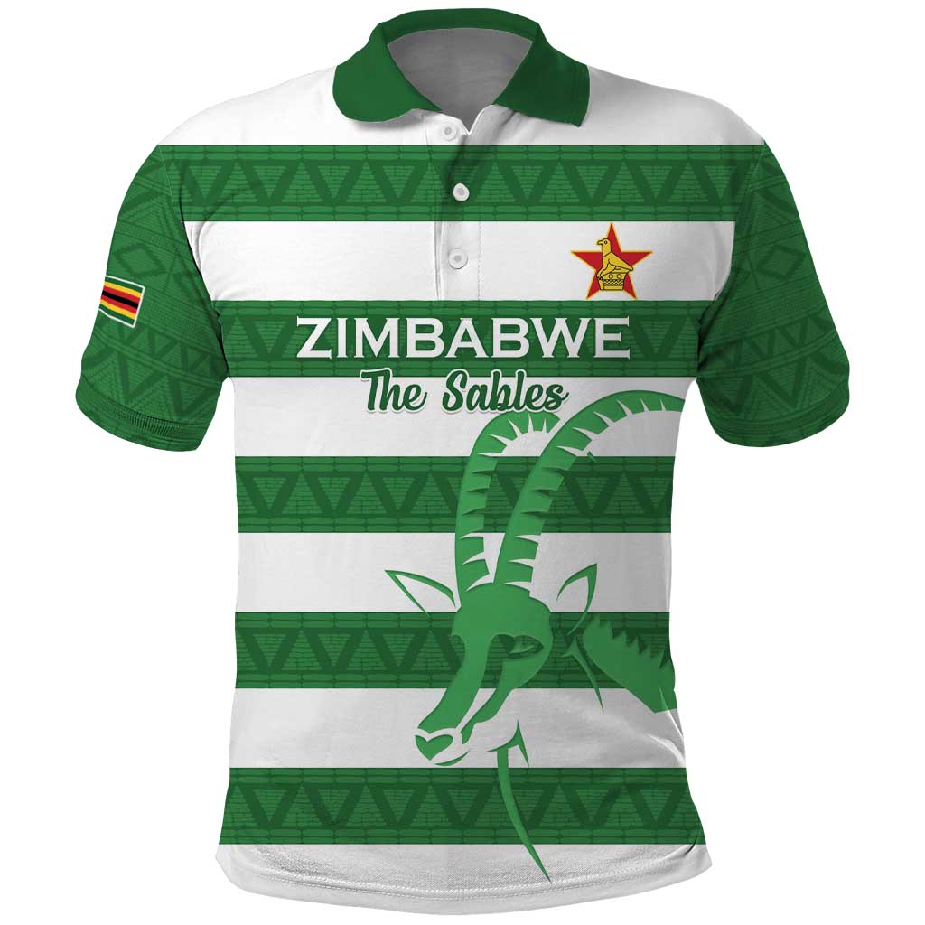Zimbabwe Rugby Custom Polo Shirt Go Sables Go