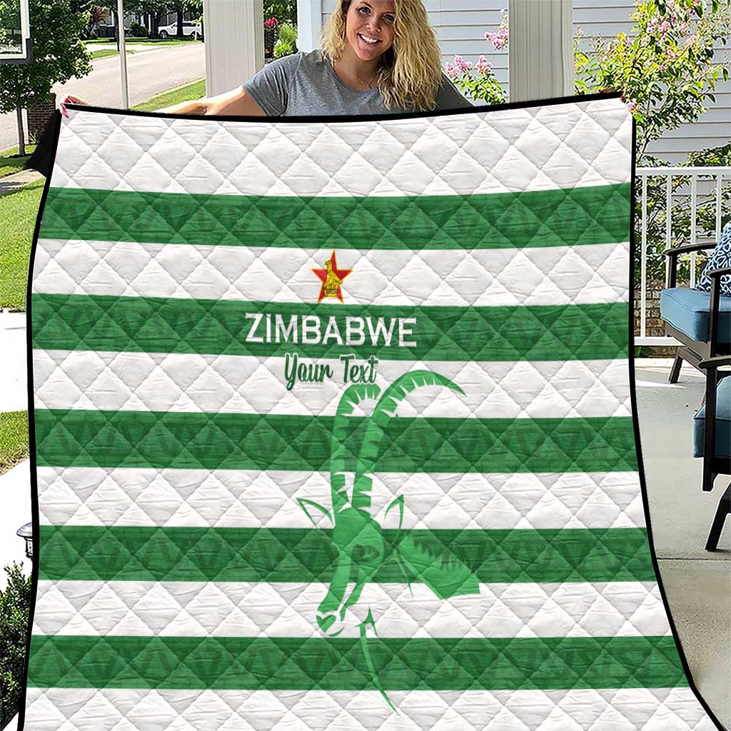 Zimbabwe Rugby Custom Quilt Go Sables Go