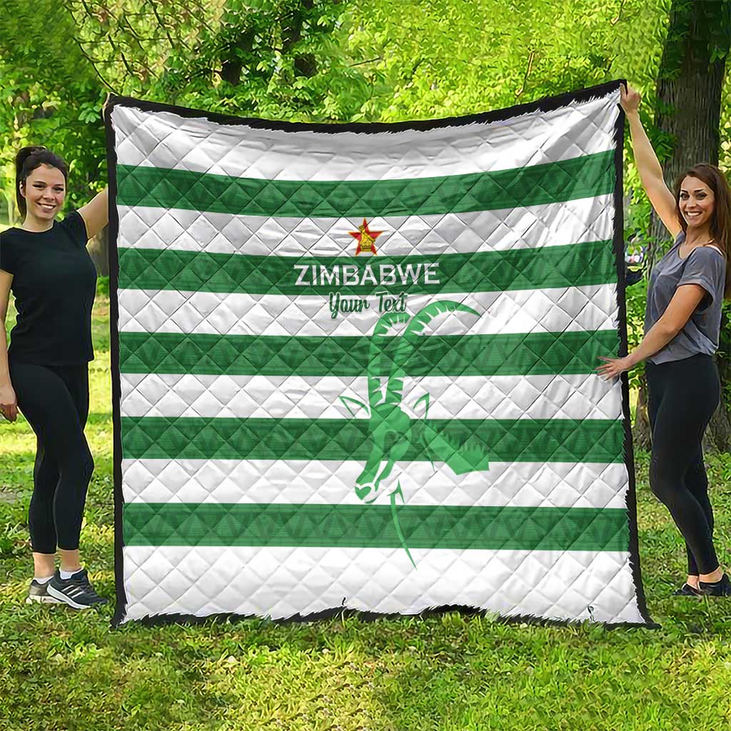 Zimbabwe Rugby Custom Quilt Go Sables Go