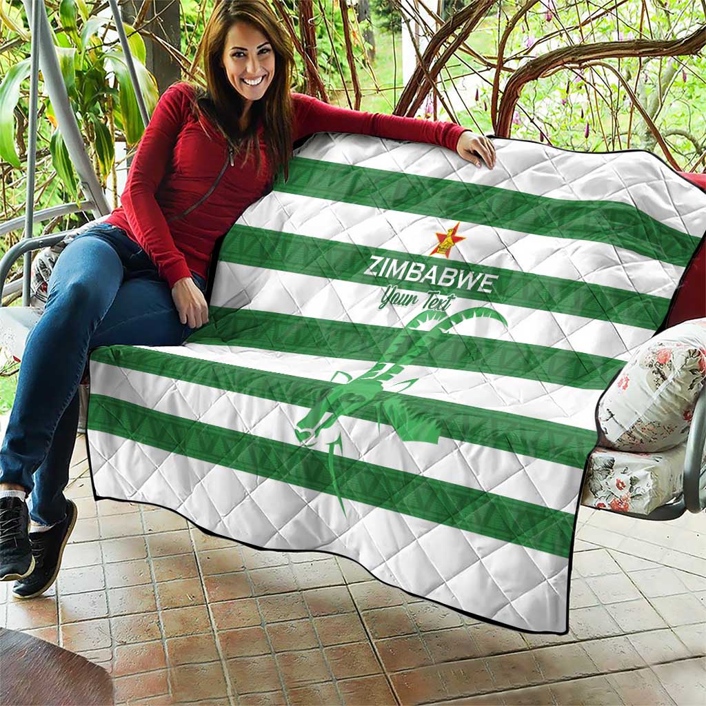 Zimbabwe Rugby Custom Quilt Go Sables Go
