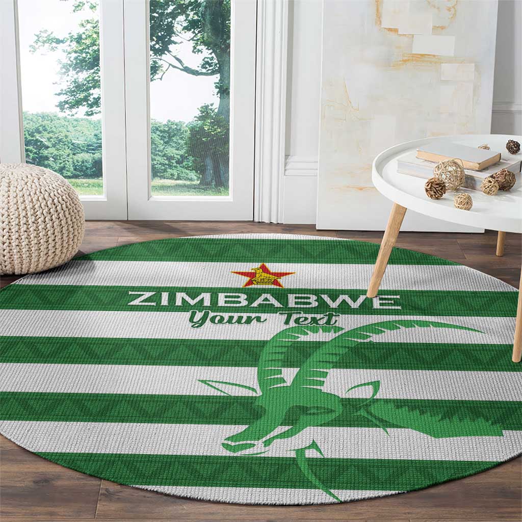 Zimbabwe Rugby Custom Round Carpet Go Sables Go
