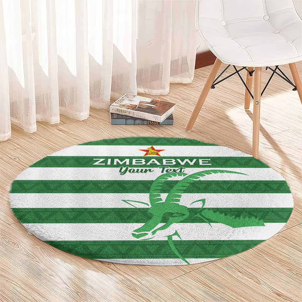 Zimbabwe Rugby Custom Round Carpet Go Sables Go