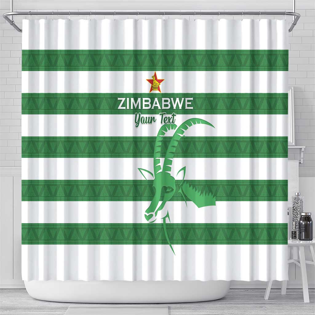 Zimbabwe Rugby Custom Shower Curtain Go Sables Go