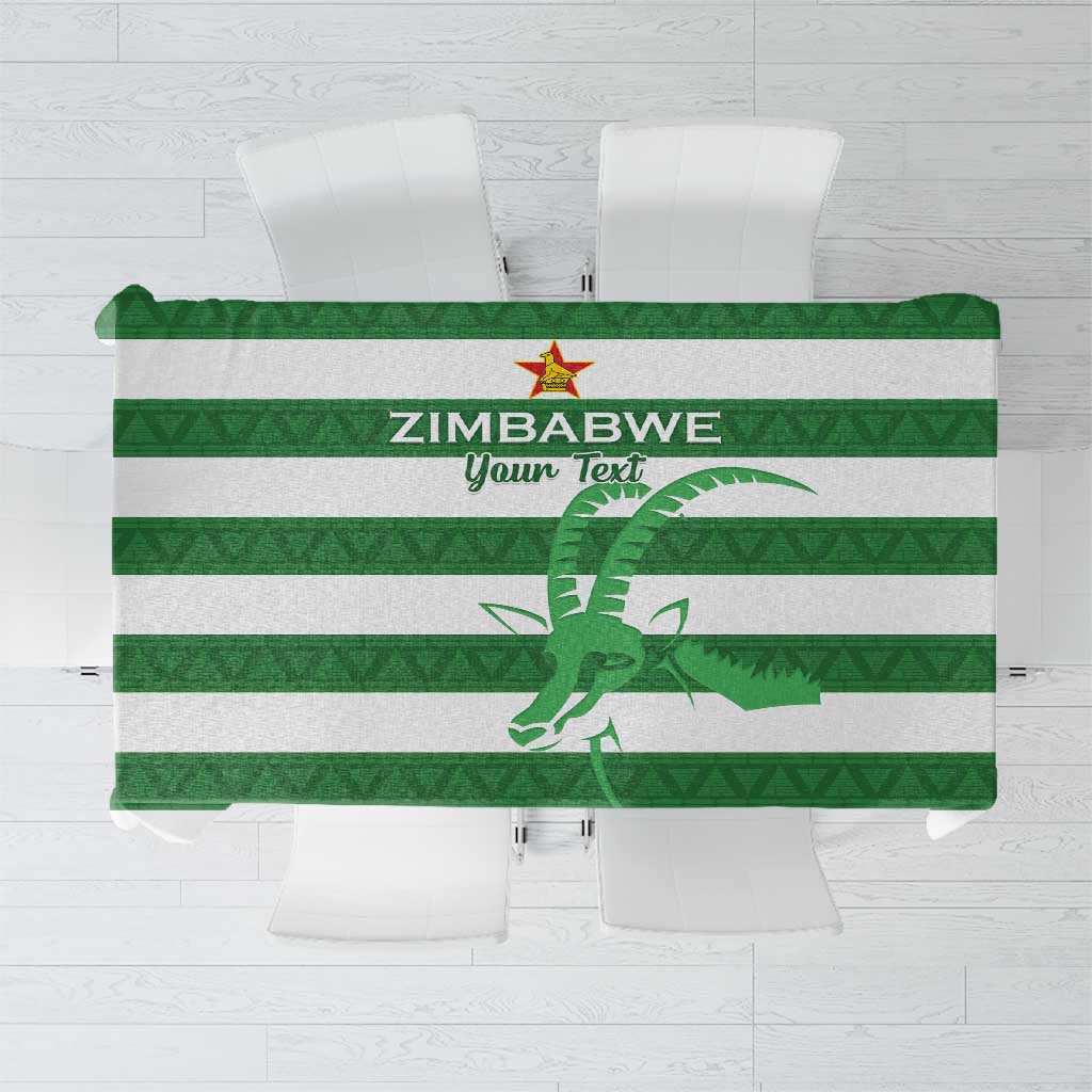 Zimbabwe Rugby Custom Tablecloth Go Sables Go