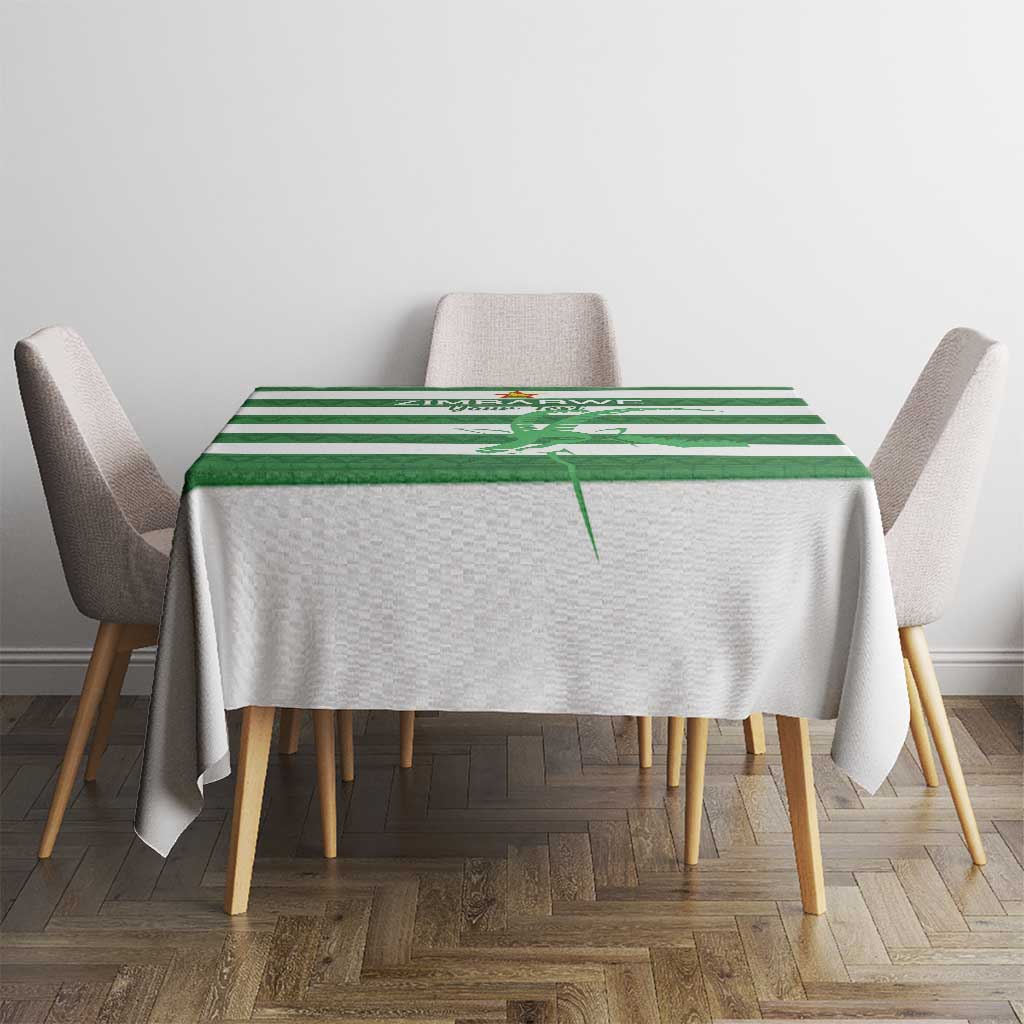 Zimbabwe Rugby Custom Tablecloth Go Sables Go