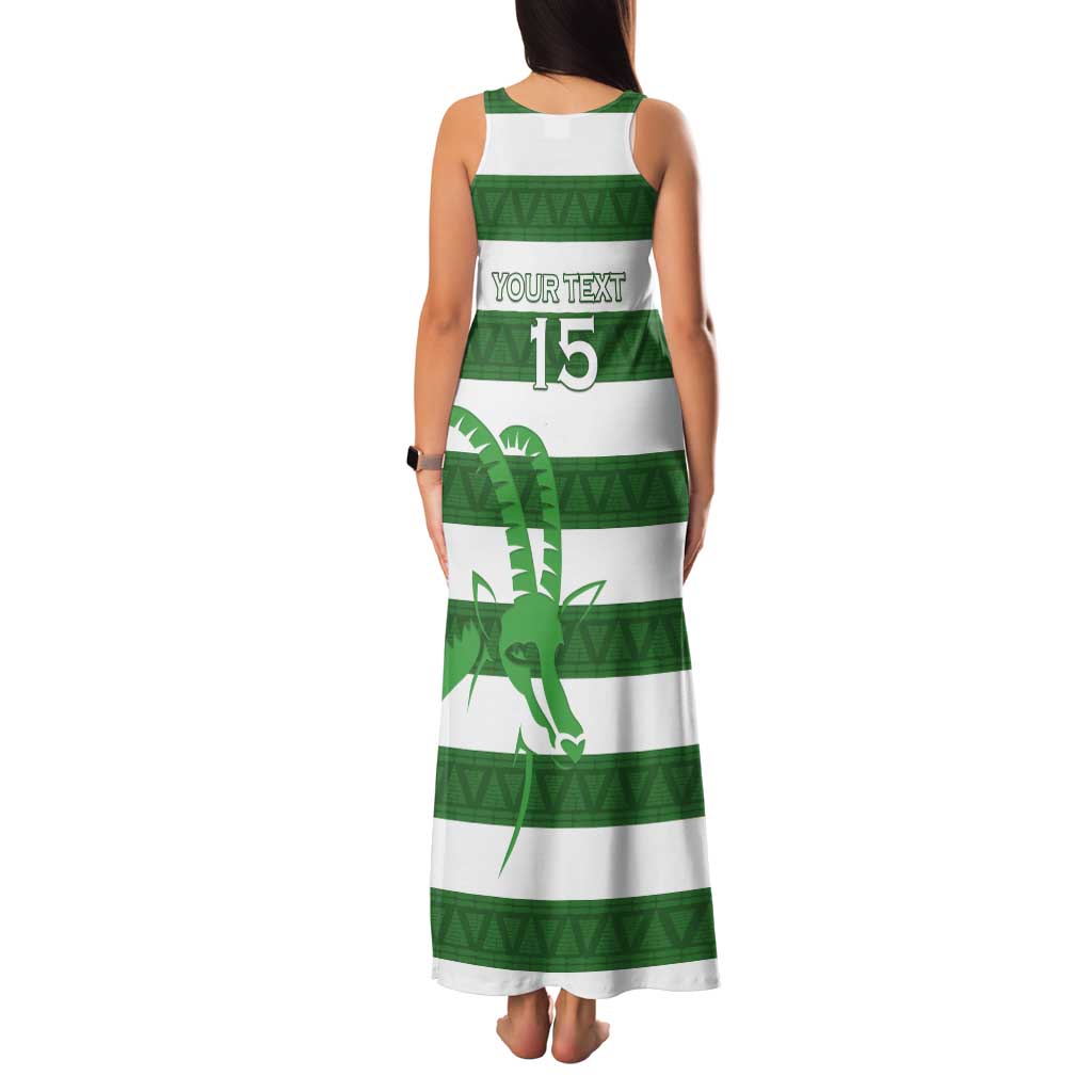 Zimbabwe Rugby Custom Tank Maxi Dress Go Sables Go