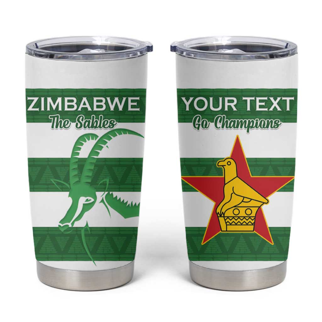 Zimbabwe Rugby Custom Tumbler Cup Go Sables Go