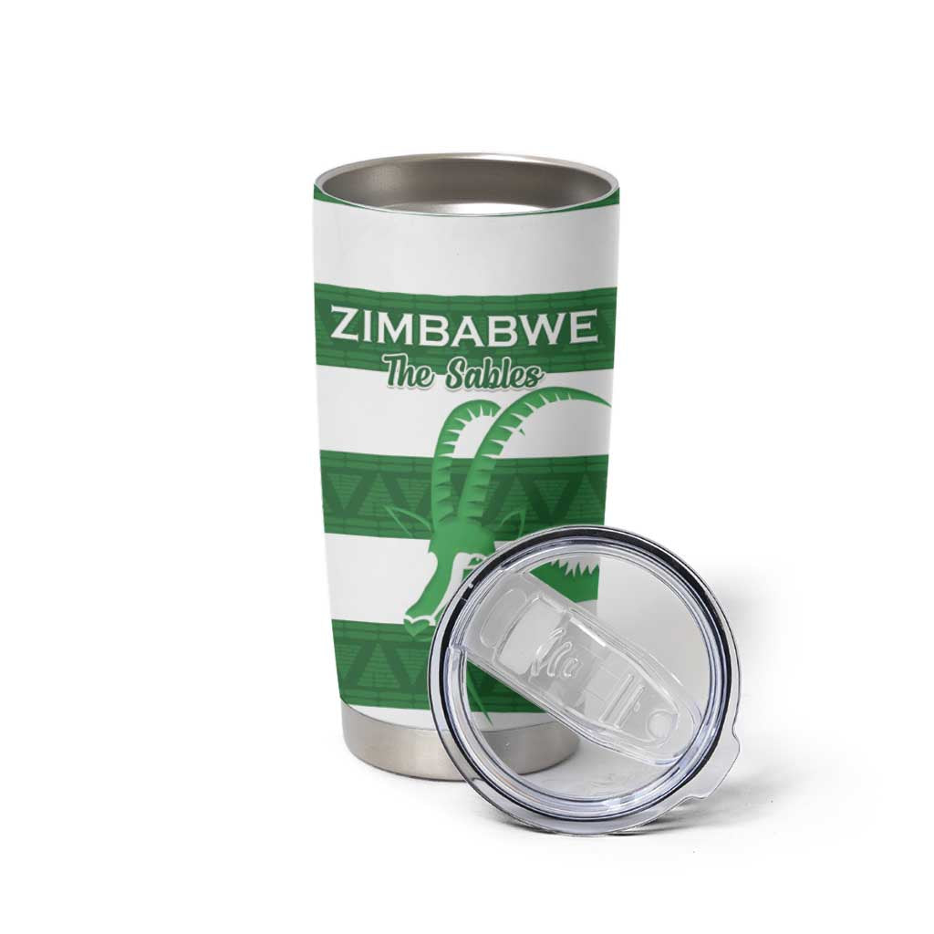 Zimbabwe Rugby Custom Tumbler Cup Go Sables Go