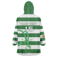 Zimbabwe Rugby Custom Wearable Blanket Hoodie Go Sables Go